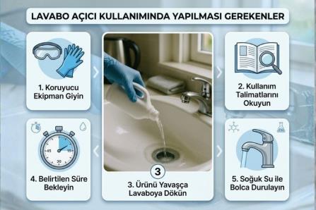 Lavabo Açıcı Kullanımında Yapılması Gerekenler